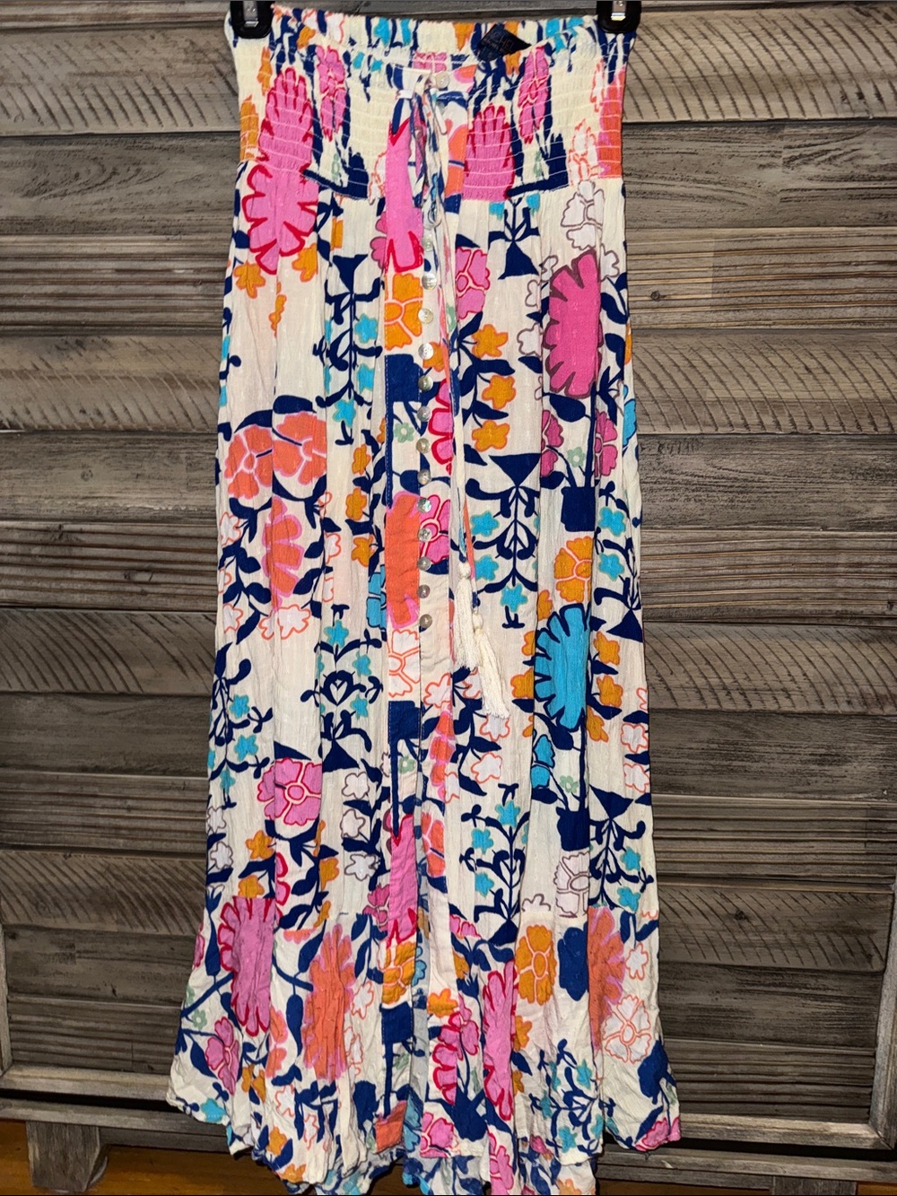 Rachel Roy Floral Button-Front Maxi Skirt